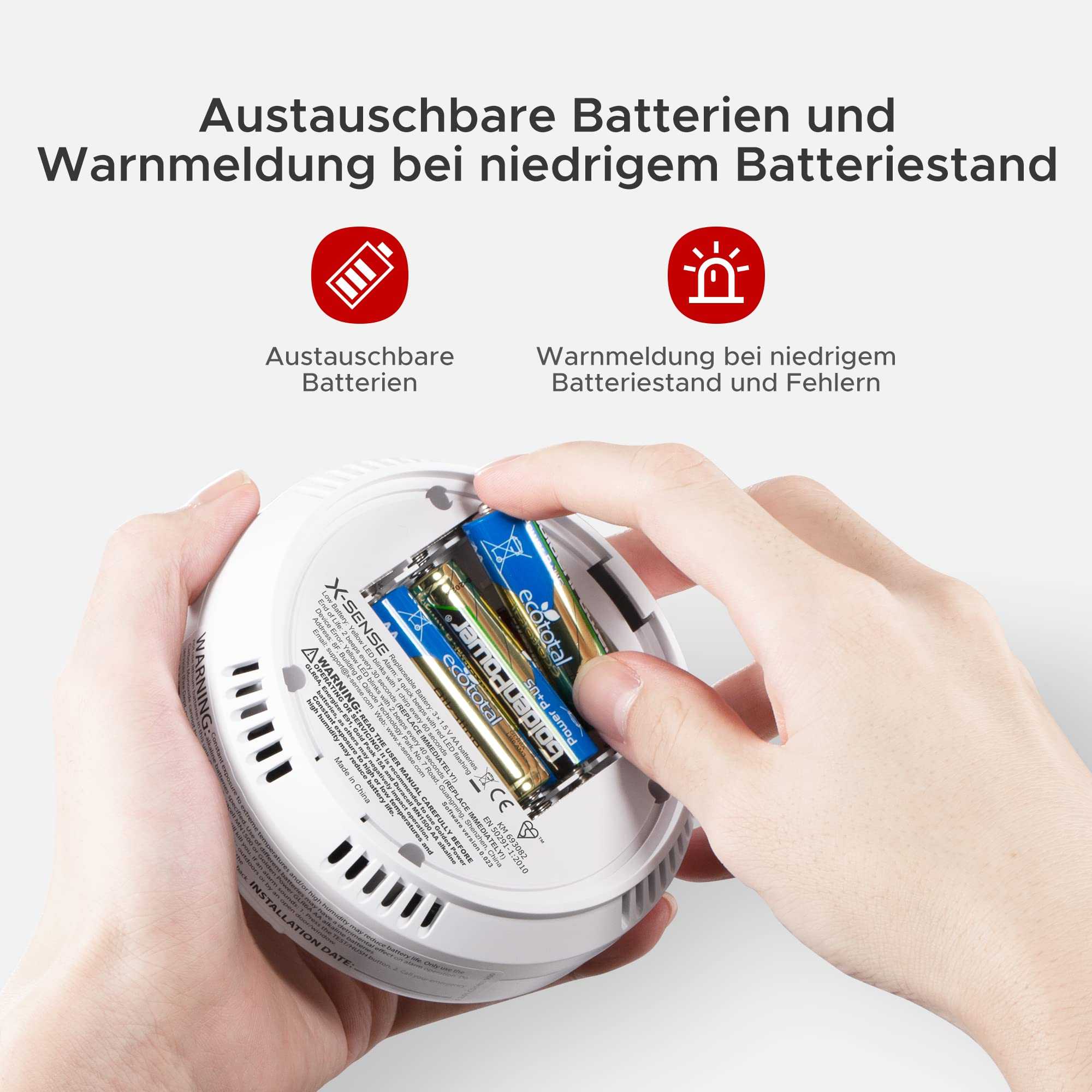 X-Sense CO03D-W Funk-Vernetzbarer Kohlenmonoxidmelder 2er Set - Maximale Sicherheit und Vernetzung für Ihr Zuhause Mesch Shop X-Sense CO03D-W Funk-Vernetzbarer Kohlenmonoxidmelder 2er Set - Maximale Sicherheit und Vernetzung für Ihr Zuhause Mesch Shop